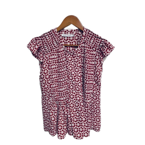 Rebecca Minkoff heart/cover print Top M-L